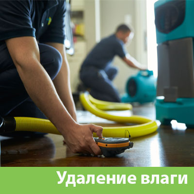 Удаление влаги после потопа в Калининграде